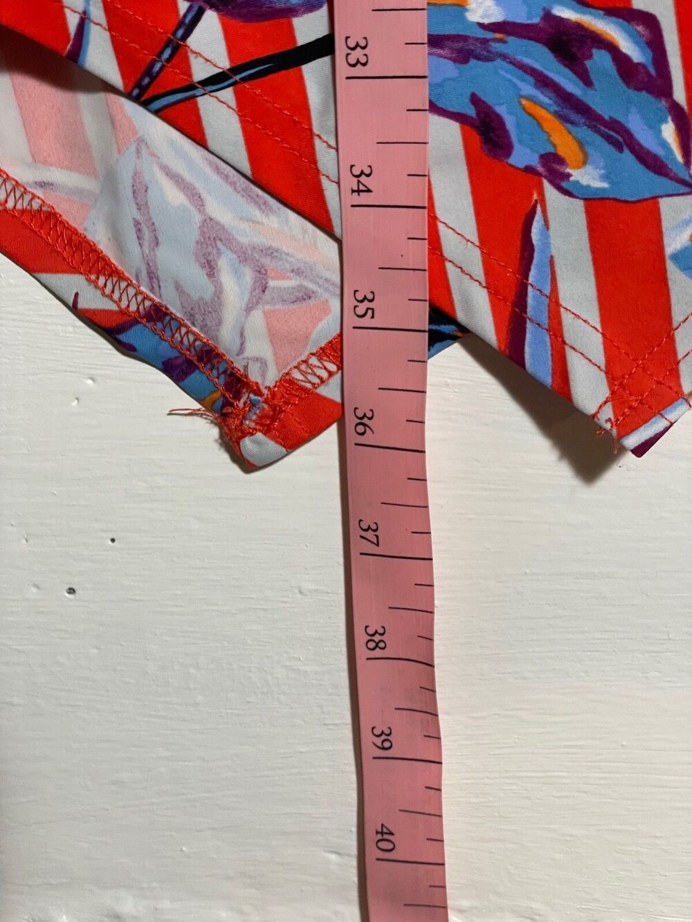 Anthropologie Aryeh Dress Racerback Spandex Swim Summer Floral Stripes - Picture 7 of 9
